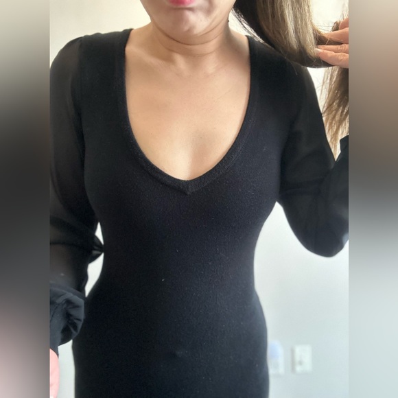 Bebe mini dress with see through sleeve - Picture 4 of 4